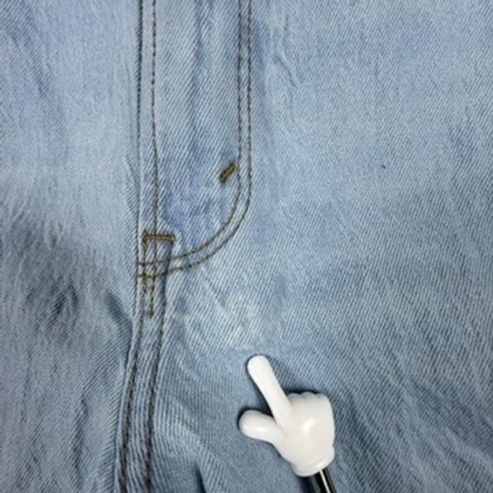Abercrombie&Fitch Curve Love 90s Straight Ultra High Rise Jean Light Wash 27/4R - Picture 3 of 13
